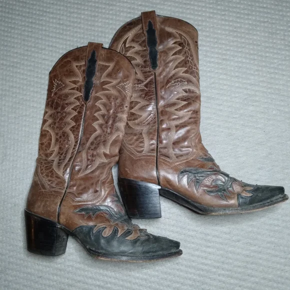 Dan Post Cowboy Boots Sz 7 - Picture 1 of 9